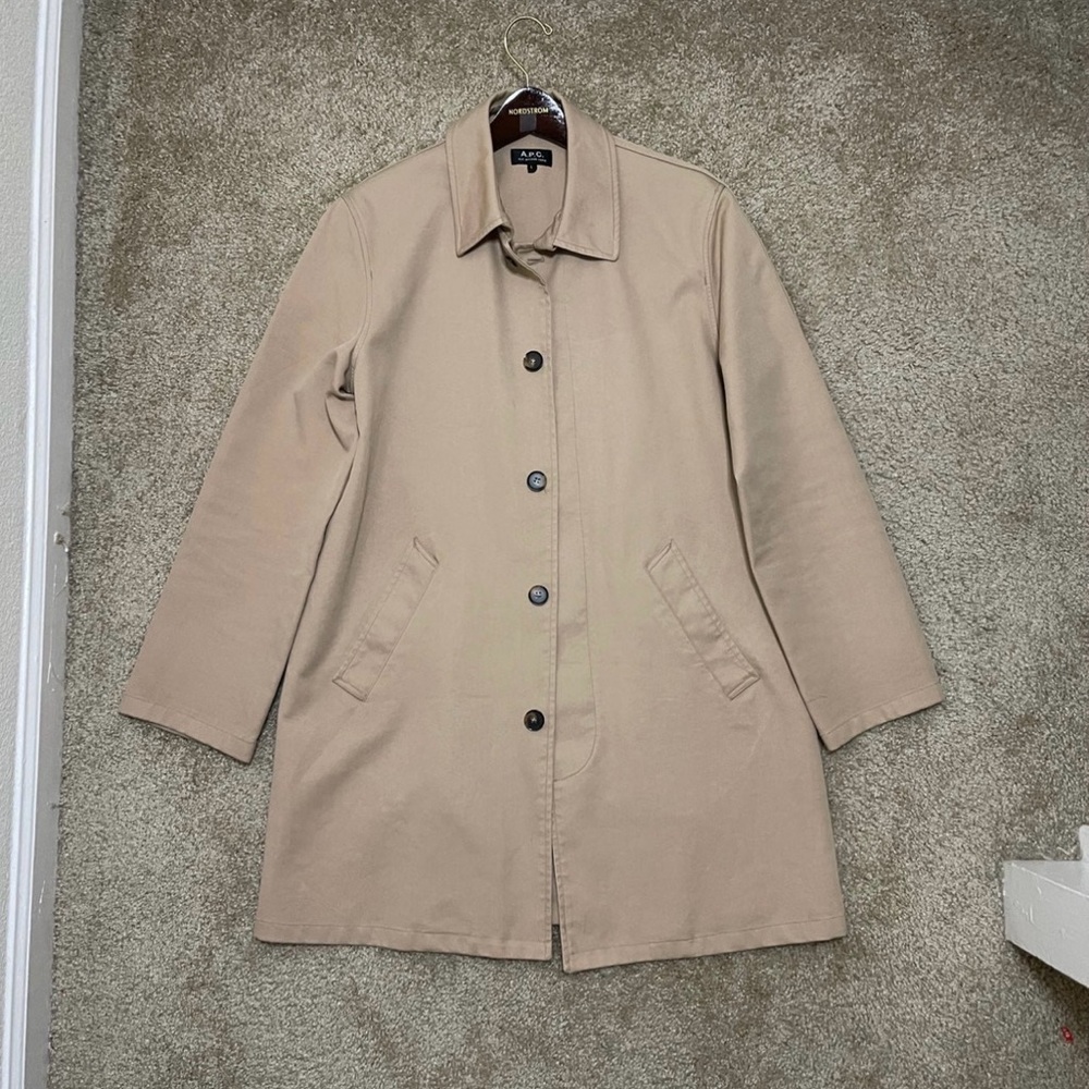a.p.c mac coat